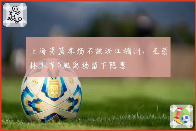 上海男篮客场不敌浙江稠州,王哲林末节6犯离场留下隐患